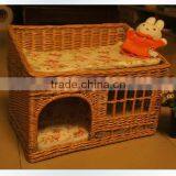 Wicker Basket Dog Bed or Pet Bed thumbnail-1