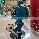 Football Man Cartoon Figure Mascot for Shopping Mall thumbnail-3