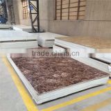 Marble surface wall panel ceiling , marble texture panel board