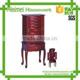 Walnut Woden Jewel Cabinet/Jewelry Display Case thumbnail-1