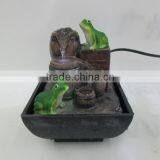 Resin Table Water Fountain With Two Frogs & Four Buckets thumbnail-1