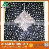 White Polished Natural River Pebble Mosaic thumbnail-4