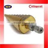 4-20mm HSS Hex Shank TiN Coated Step Drill thumbnail-3