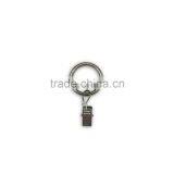 Hot Sale Chrome Plating Iron Curtain Ring With Clip / Rod Ring With Clip Hanging / A Ring With A Clip thumbnail-1