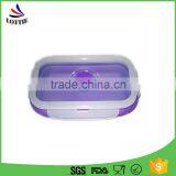 2016 Best Selling 4 Pcs/set Food Grade Microwavable Eco-Friendly Feature Microwave Safe Silicone Lunch Box for Kids thumbnail-3