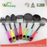 WCJ321D Premium Nylon Utensils POTATO MASHER Cooking Utensil Gadgets Set With Storage Stand (Multi-color) thumbnail-5