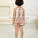 Wholesale Flod Fashion Newborn Baby Girls Floral Romper Infant Bodysuits Adorable Lace Kids thumbnail-4