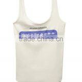 Women Cotton Top Classic White Singlets Dry Fit Singlets thumbnail-4