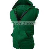 OEM New Design Cotton Plain Wholesale Sleeveless Hoodie Mens Dress Vest With Zip thumbnail-5