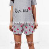 Yihao 2017 Wholesale Maternity Clothes Printing CottonT Shirt Tops and Shorts Set thumbnail-4