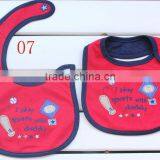 TOP Quality Colorful & Cute 100% Cotton Baby Bib thumbnail-1