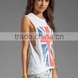 Ladies White Polyester Tank Top thumbnail-2