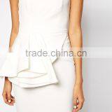 Off Shoulder Latest White Frock Short Frock Dress Designs thumbnail-3