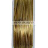 String Materials Round Gold Plated 0.4mm Copper Beading Wire Thread Cord thumbnail-2