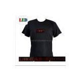 LED Shirt with Time and Programmable Message Display