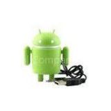 Light Weight Portable Google Android Robot USB Rechargeable Mini Speakers For Laptop