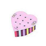 Recyclable Corrguted Cardboard Counter Top Display For Candy With Heart Shaped , Light Weight