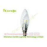 SMD 5630 3w Led Candle Bulb Dimmable With Epistar Chip / Clear Glass - Screw thumbnail-1