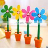 Novelty 5pcs/lot Cute Flower Pot Ballpoint Pens Lovely Sunflower Students Stationery Pen Creative School Supplies Kids Gift thumbnail-1
