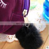 Coin Purse New 3D Girl Wallet Bag Ladies Face Zipper Mini Cat Animal Coin Purse Children's Purse Plush Coins Pouch Kawaii Bag thumbnail-5