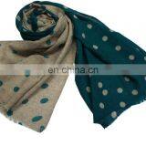 Cashmere Pashmina Wool Polka Dot Shawls thumbnail-2