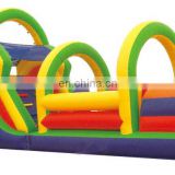 53' Wet/Dry Outdoor Inflatable Obstacle Course Equipment For Sale