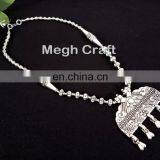 Silver Plated Oxidized Necklace- Navratri Special Necklace-Garba Navratri Silver Plated Necklace thumbnail-2