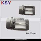 31mm Square Brushed Gun Metal Belt Buckle thumbnail-1