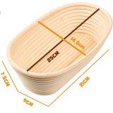 China Factory 100% Handmade Oval 10 Inch Rattan Bread Proofing Basket thumbnail-1