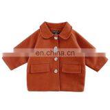 2344 Baby Girls Boutique Clothing Winter Turndown Collar Woolen Coat thumbnail-1