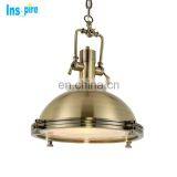 European Designer Industrial Copper Chrome Metal Loft Pendant Lamp thumbnail-6