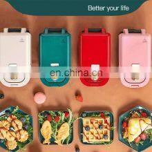 Home Appliances OEM 600W 2 Slice Electric Waffle Sandwich Maker Toaster With Detachable Plates thumbnail-3