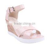 Italian Fashion Beautiful Design Women Shoes Colorful Strap Summer Wedge Sandals 2016 thumbnail-2