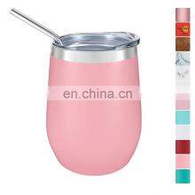 Food Grade 12oz Double Wall Stainless Steel Sublimation Insulated Wine Tumbler thumbnail-4