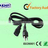 USA Type UL Certified 2 Pin/3 Pin Plug AC Power Cord