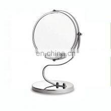 Cosmetic Mirror Home Free Standing Chrome Plating Mirror Home Decor Table Makeup Mirror
