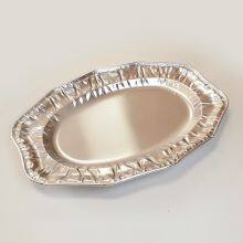Oval Lace Thickened Aluminum Foil Dinner Plate Barbecue Plate Pasta Plate thumbnail-3