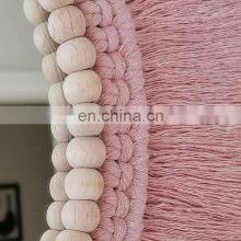 Nursery Wall Decor, Macrame Wall Hanging Woven Round Hanging Decoration thumbnail-4