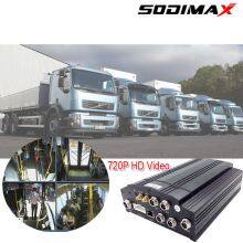 1TB HDD Truck Security AHD Camera Black Box Mobile DVR 3G 4G 1080P HD Fuel Sensor MDVR