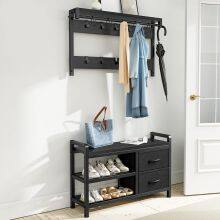 Coat Rack and Shoe Rack With Drawers thumbnail-3