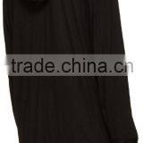 Wholesale Loose Lightweight Black Jersey Hoodies thumbnail-3