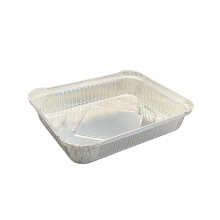 Disposable 900ml Aluminum Foil Container Rectangular Food Tray for Baking Roasting Takeout Use thumbnail-2