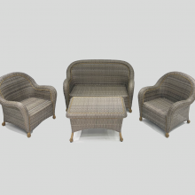 Guangzhou Factory OEM Forever Patio Modern All Weather Outdoor Patio Garden Furniture Aluminum Frame Wicker Garden Set thumbnail-4