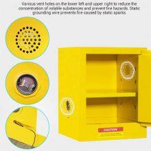 12 Gallon Laboratory Safety Cabinet - Small Flammable Liquid Storage, 45L Capacity, Single Door With Galvanized Shelf, Hengna Brand thumbnail-3