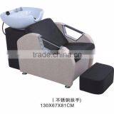 Beiqi Guangzhou Hot Sale Used Hair Salon Equipment, Back Wash Basin Unit Shampoo Chair for Sale thumbnail-2