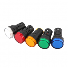 Red/Green/Yellow LED Pilot Light With Polycarbonate Lens for Electrical Enclosures thumbnail-3
