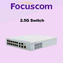 Focuscom S5720-12M2H2X 2.5G Enterprise Switch, L3 Managed 10G/25G Networking Switch With 10G RJ45 and 2x10G SFP+ Ports Switch thumbnail-2