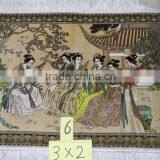 Chinese Style Flower Design Decorative Wall Tapestry thumbnail-1