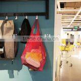 Travel Beach Toys Receive Bag Folding Shopping Basketball Orange Mesh Bag thumbnail-2