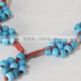Necklace Beads Bali Braided Pendant Bead Work Stone Jewelry thumbnail-2